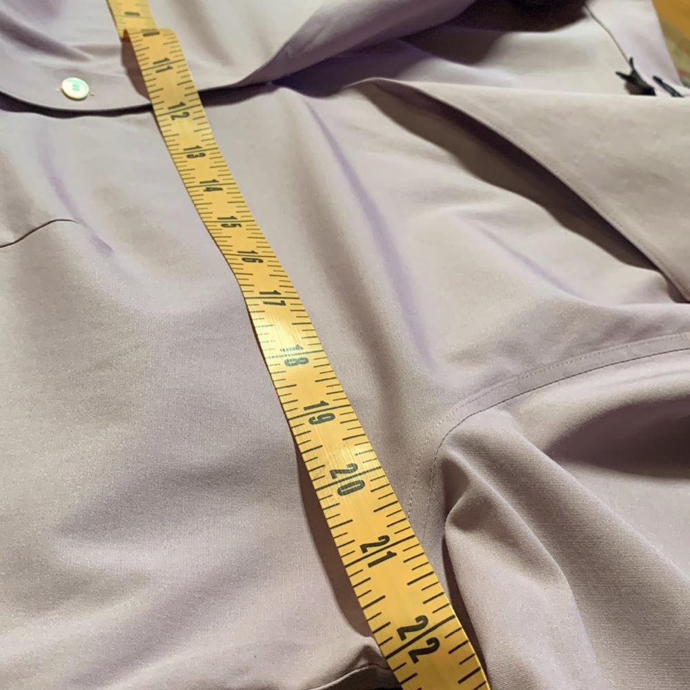 Talbots Lavender Button Down Large Collar Shirt S… - image 5